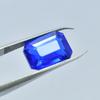 Blue Excellent Tanzanite Loose Gemstone CERTIFIED 7.15 Ct Natural Emerald Shape. SU-159