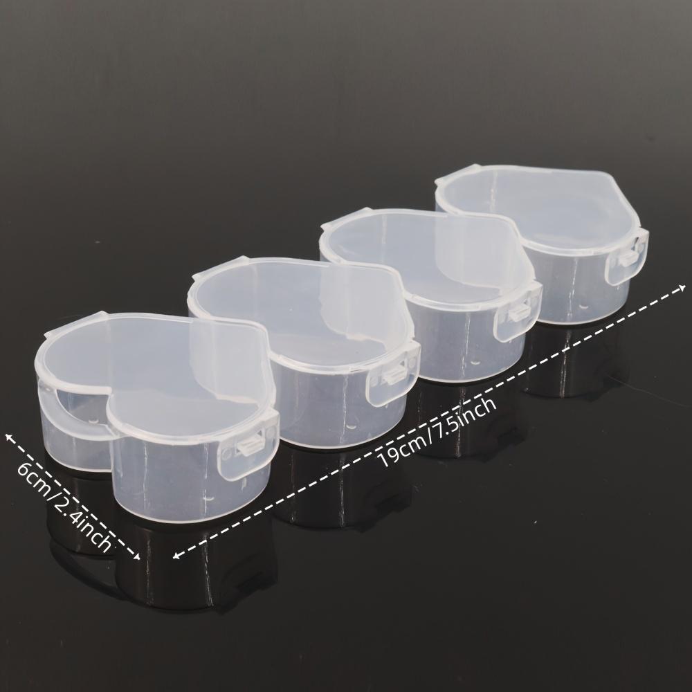 Классический органайзер разных форм, прозрачный пластиковый контейнер с застежкой-пряжкой, в форме сердца и медведя, запираемый настольный органайзер для украшений