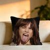 Popular Actor JJenna OOrtega Square DoubleSided printed Pillow Case Bedroom Bedside Pillow Sofa Cushion Cover