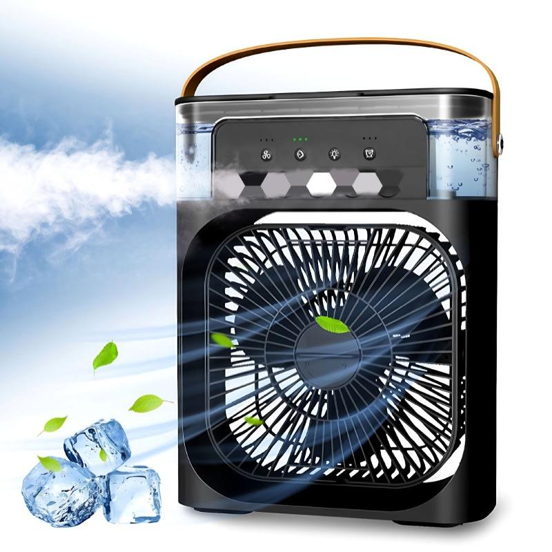 Portable 3 In 1 Fan AIr Conditioner Household Small Air Cooler LED Night Lights Humidifier Air Adjustment Home Fans