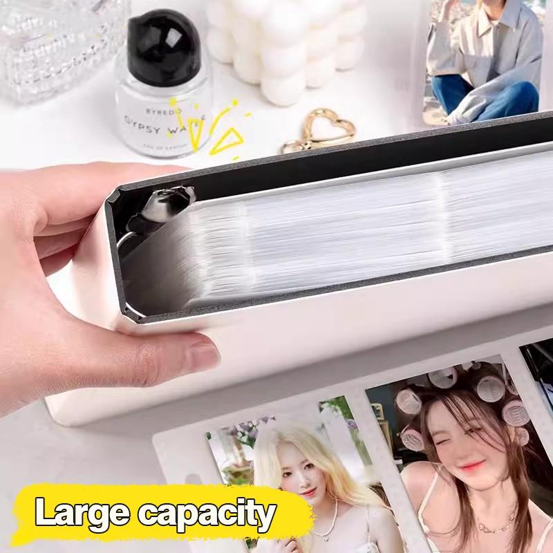 Kpop Холдер для фотокарточек Альбом для фотокарточек Дисплей для фотокарточек Kpop Карточки Книга для коллекционирования Фотоальбомы 10/30/50 страниц 7/8 карманов на страницу