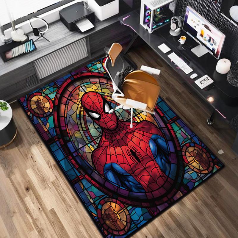 1PC Spider-Man Rug - home decoration Carpet For Living Room Bedroom Flooring Computer Chair Area Rug