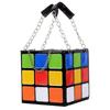 Chic Cubic Shape Box Women Handbags Designer Chains Totes Luxury Pu Leather Messenger Bag Ladies Personality Small Purses