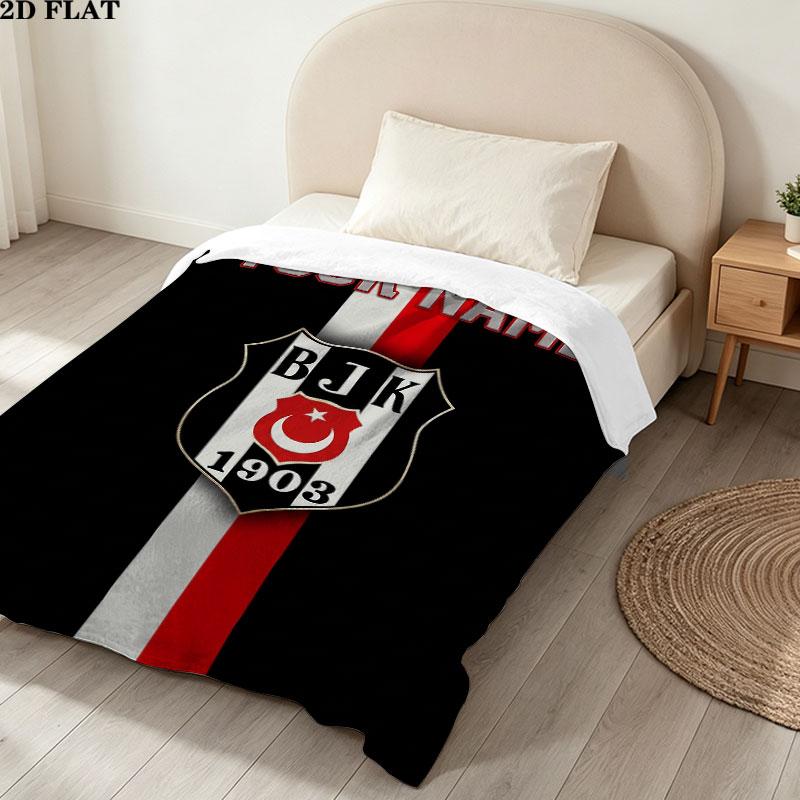 Custom Beşiktaş J.K Blanket, High quality Comfortable for All Seasons, Home Decor, Warmth and Comfort