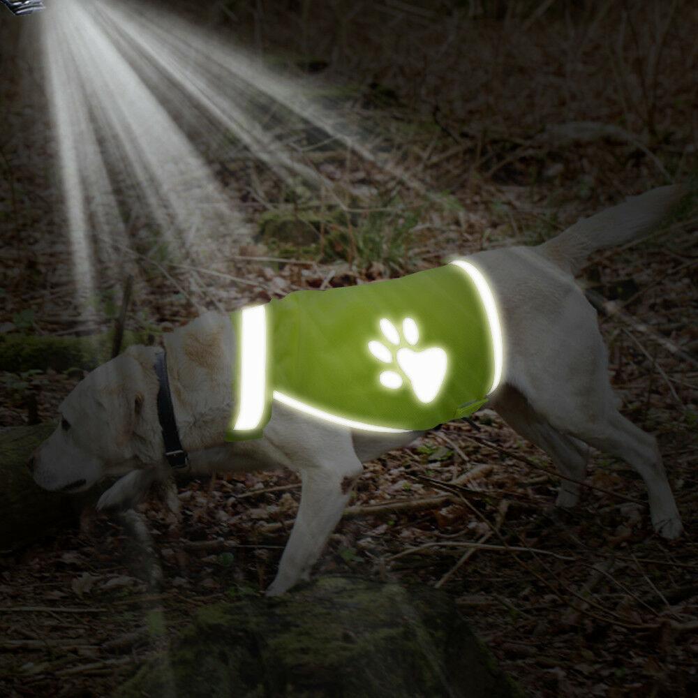 Ventilate Cozy Dog paw Fluorescent Pet Safety Vest Dog Jacket Pet Hi Vis Coat Pet Reflective Vest