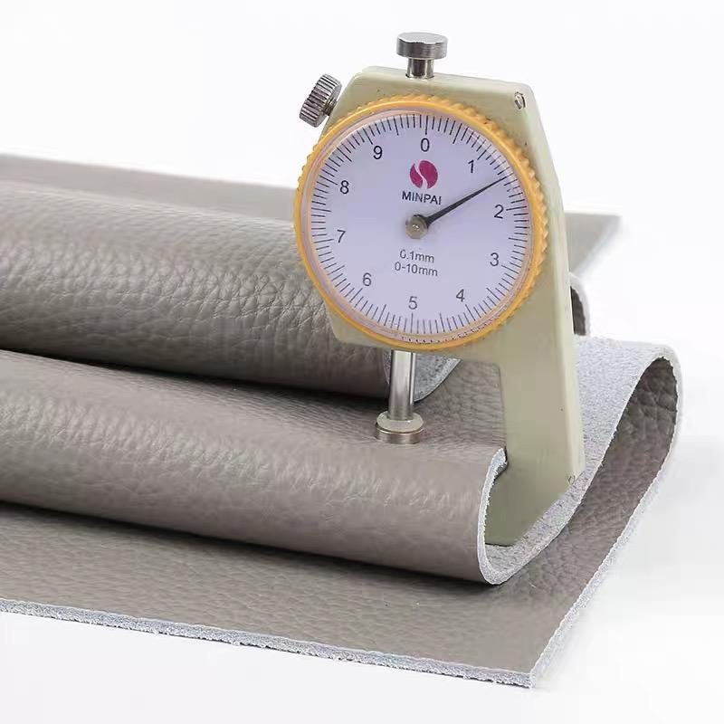 Handmade DIY full-piece sofa seats and car seat cushions made of genuine leather, featuring a deep and light gray pattern, with