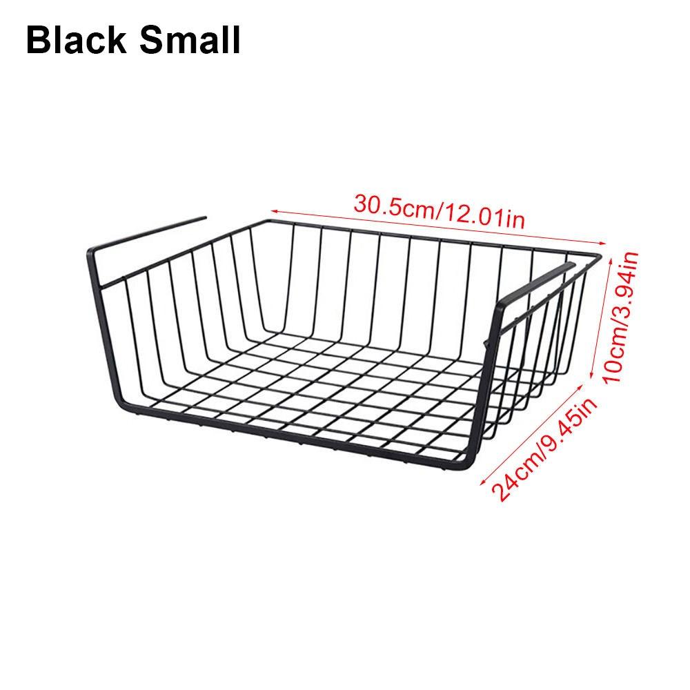 1 шт. Подвесная сетчатая корзина для хранения под столом, шкафчика, органайзер для стола, гардероба