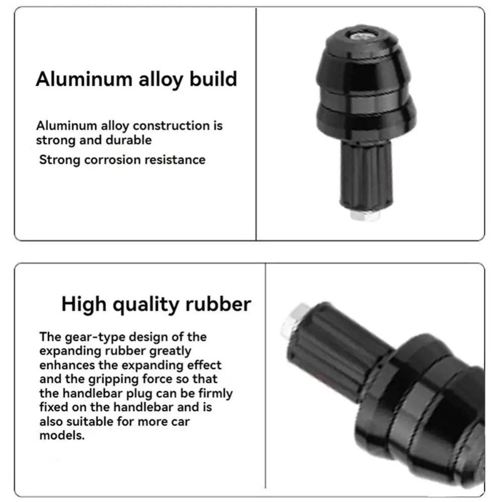 Anti-corrosion Universal Handle Plug Shock-absorbing Motorcycle End Cap Handlebar Protection