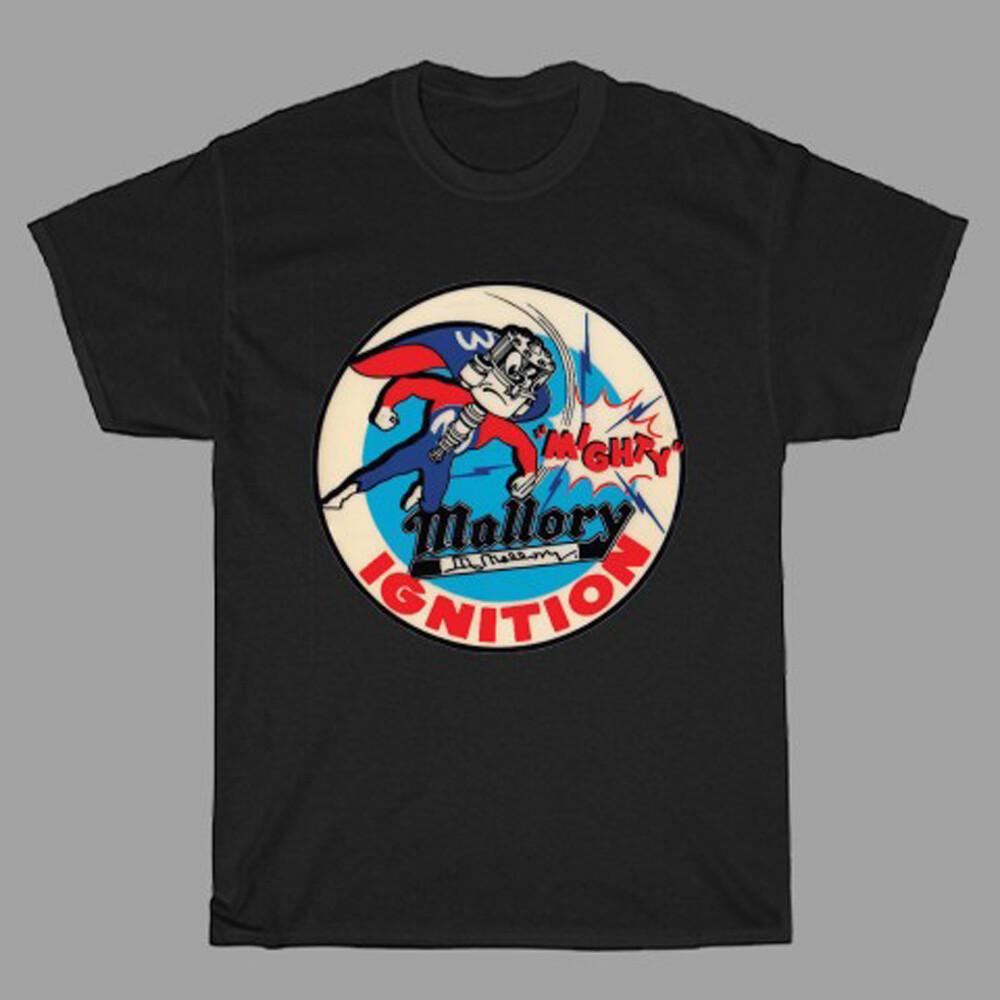 Mallory Ignition Mighty Racing Car Motorcycle Men#039;s Black Size S to 5XL Unisex T-Shirt