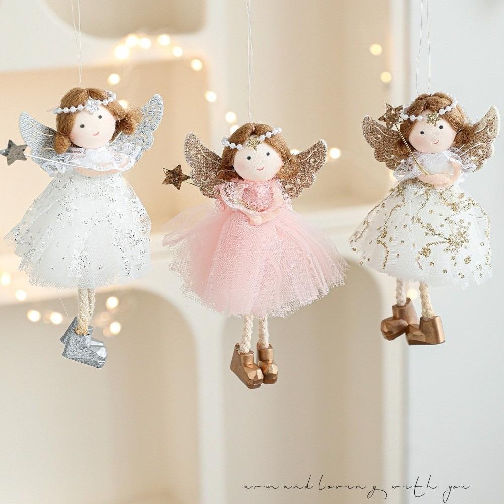 Plush Angel Girl Doll Ornaments Cute Christmas Gift Doll Decorations  Home Decorations