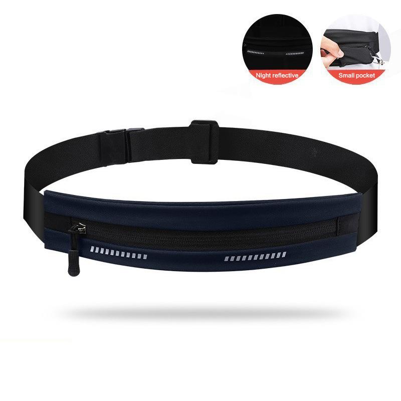 Elastic Waist Bag Foldable Large Capacity Running Belt for Outdoor Fitness Workout