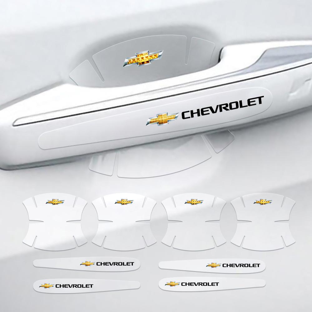 Защитная пленка-наклейка на ручку двери автомобиля от царапин для Chevrolet Cruze Malibu Sail Impala Aveo Spark Captiva Equinox Trax