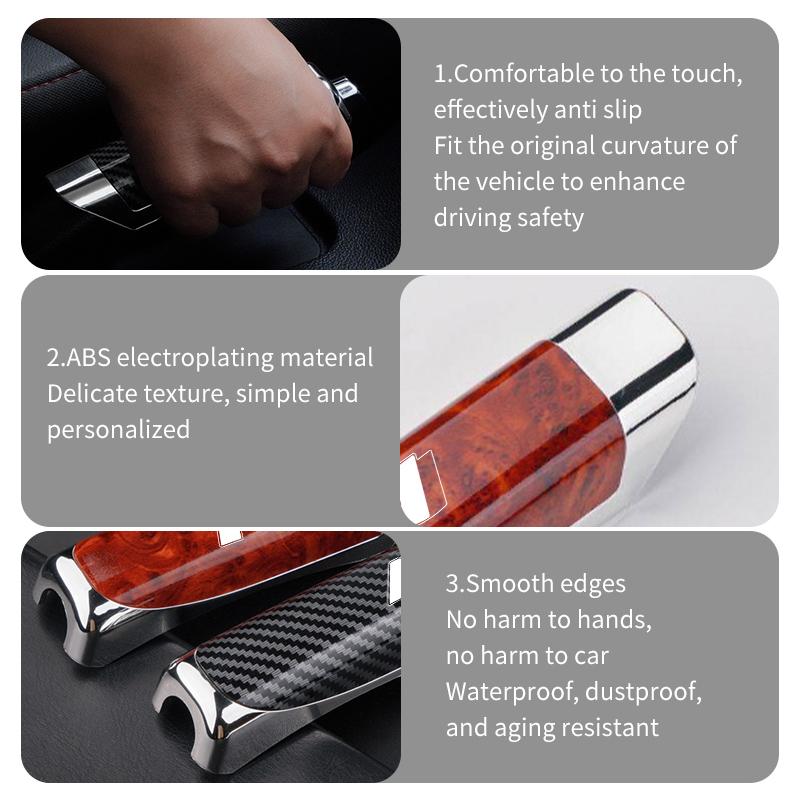 For Hyundai Car Handbrake Grips Protection Cover Carbon Fiber Hand Brake Cover Accessories N Line i10 I10 2008 2009 2010 2011 CC5