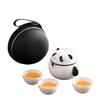 1 набор Милый керамический чайный набор с пандой Один чайник Портативный Кунг-фу чай Чайная чашка Прочный с тремя чашками Набор чайника Подарки