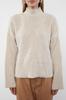 Women's Elegance Style Sweater Stone Soft Textured Basic Knitwear Sweater