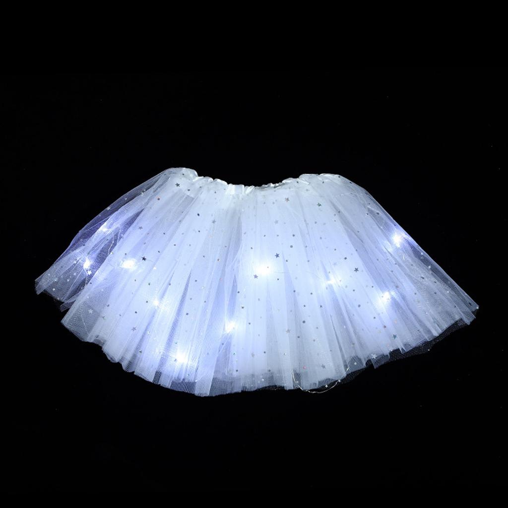 Children's Luminous Yarn Skirt Ballet Skirt Dance Costumes Yarn Skirt Performance Props LED  Costumes