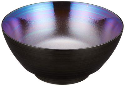 Arita Ware Tasei Kiln [Идеальная миска для рамена] Окрашенная в черный цвет жемчужина Nanban Диаметр приблизительно 18 x Высота 8 см Миска для рамена Керамическая Керамическая микроволновая печь