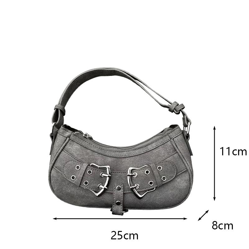 Сладкая крутая серая наплечная сумка женская дизайнерская гранж горячие девушки повседневная сумочка леди винтажная универсальная сумка под мышку ARI