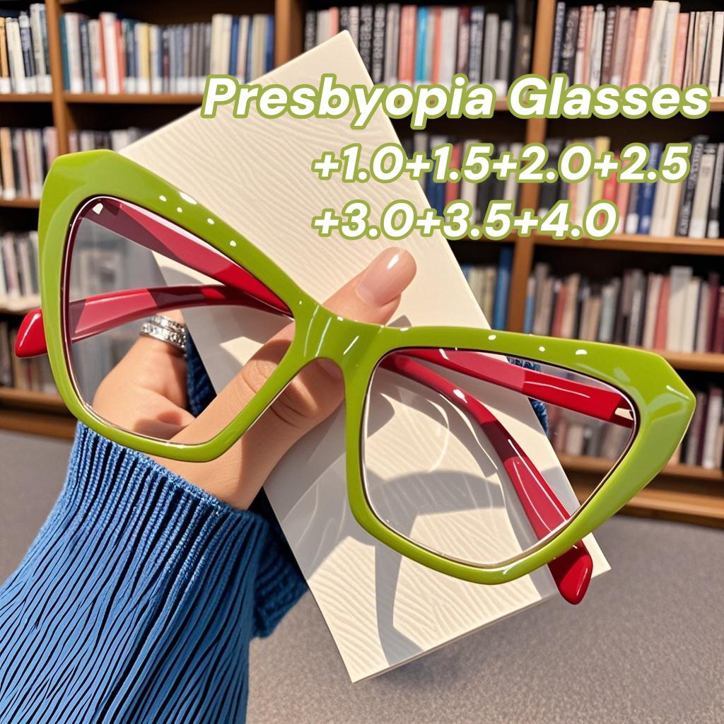 Vintage Cat Eye Reading Glasses Anti Blue Light Blocking Presbyopia Glasses Women For Female Luxury Brand Designer Eyeglasses