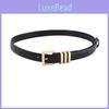 Buckle Polished Metal Classic Belt For Womens Casual Versatile Fit Adjustable