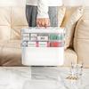 Household Multilayer Medicine Organizer: Large Capacity with Small Pill Box & Emergency Storage