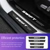4 Pieces of Car Threshold Carbon Fiber Scratch Resistant Protective Stickers for Suzuki Swift Waterproof Decals Car