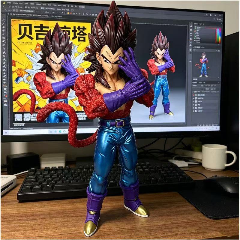 Ck Statue Dragon Ball Ssj4 Vegeta Figure Majin Vegeta Super Saiyan Pvc Action Figures 31cm/12.2inch Collectible Model Toy Gift