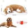 Sleeping Puppy Heartbeat Simulation Plush Dog Toy Detachable Cover Anxiety‑Relief Calming Companion Toy For Puppies Medium Large Dogs