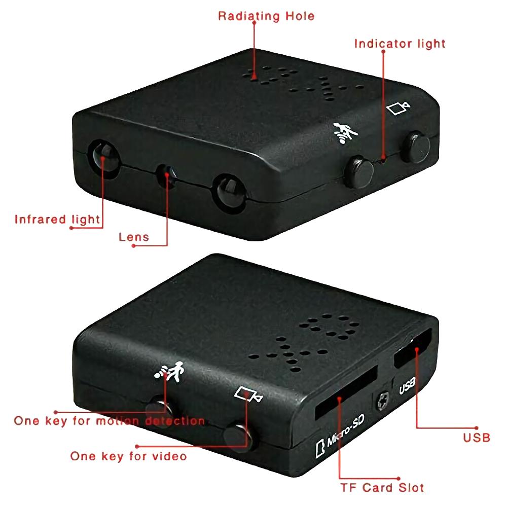 Intelligent IR-CUT Infrared Night Vision Motion Camera HD Video