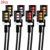 2Pcs New Screw Bolt Auto 3 LED Car Motorcycle Light Lamp License Number Plate