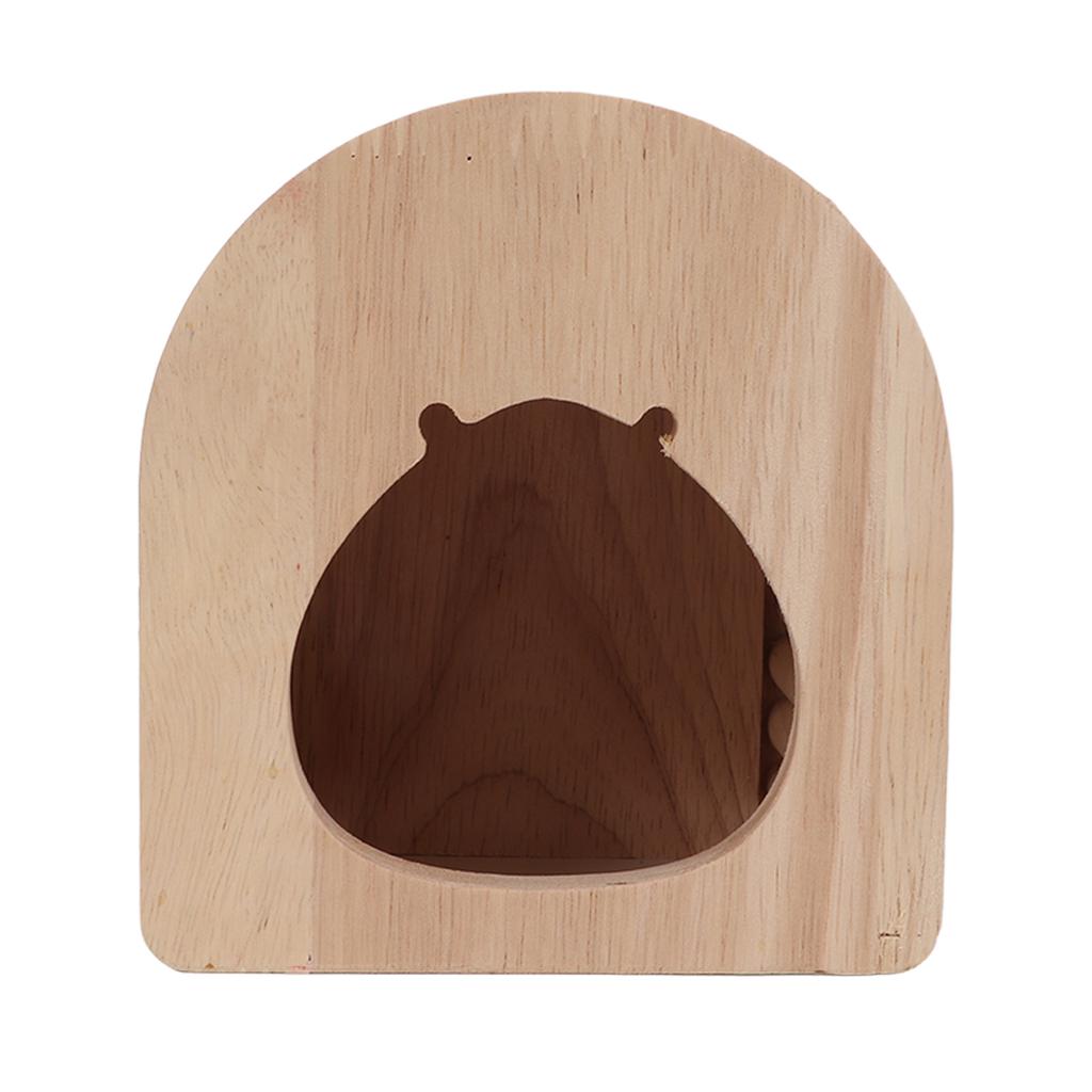 Hamster Wooden Arch House Dome Roof Wooden Hamster Arch Hut for Mice Chinchillas Guinea Pigs