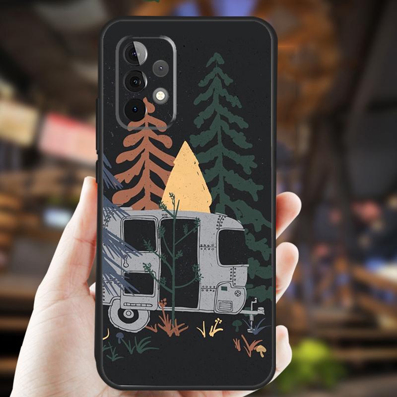Camping Mountain Case For Samsung Galaxy A05 A06 A22 A53 A33 A26 A16 A56 A36 A32 A52 A54 A34 A14 A55 A15 A35