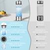Hydrogen Water Bottle Generator 1300-2100ppb Hydrogen-Rich Water Cup 380ml High Borosilicate Glass SPE/PEM Technology Smart Health Cup