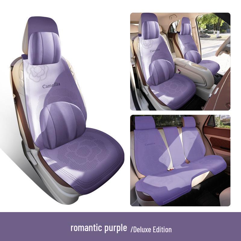 Дышащие замшевые чехлы на сиденья для Geely Galaxy L7 Dragon MAX & Starship Asian Games Edition