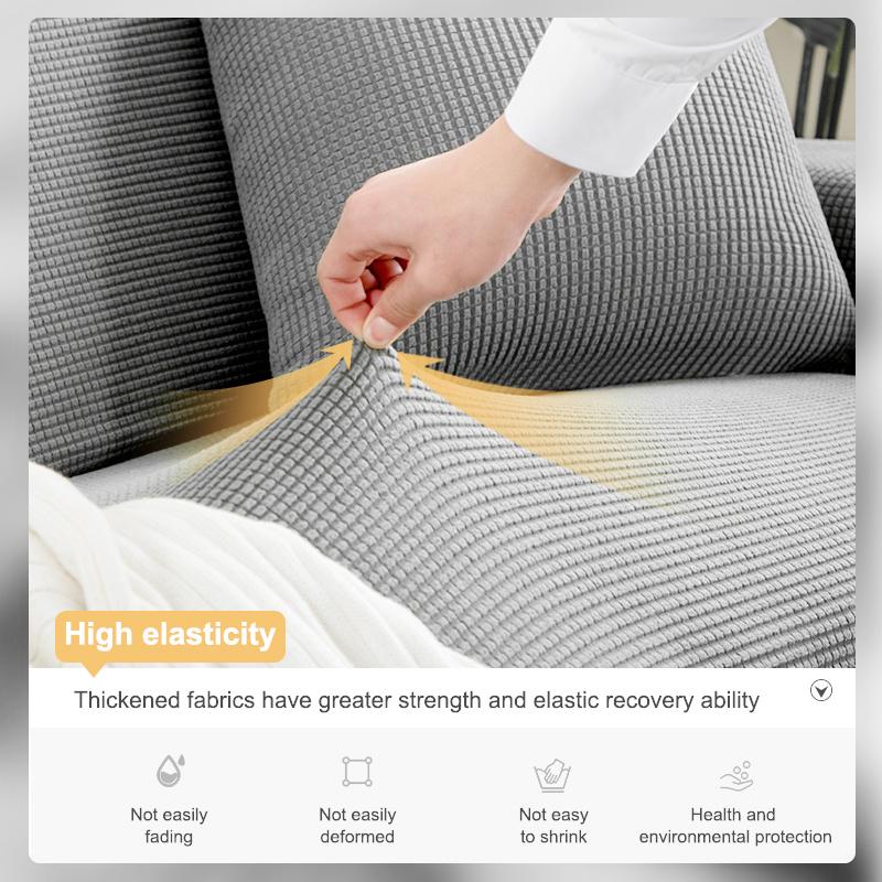 Эластичный жаккардовый чехол для дивана, эластичный чехол для дивана, секционный L-образный чехол для дивана, угловой чехол для гостиной, 1/2/3/4 сиденья