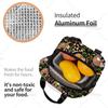 Cute Sloth Insulated Lunch Bag with Front Pocket Reusable Cooler Tote Bag with Zipper for Men Women Thermal Lunch Bento Box