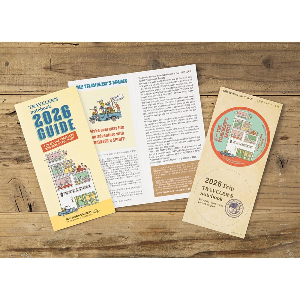 Блок для планера 2026 A5 Узкий Вертикальный 14496006 Январь Traveler's (Начинается в 2026 году)