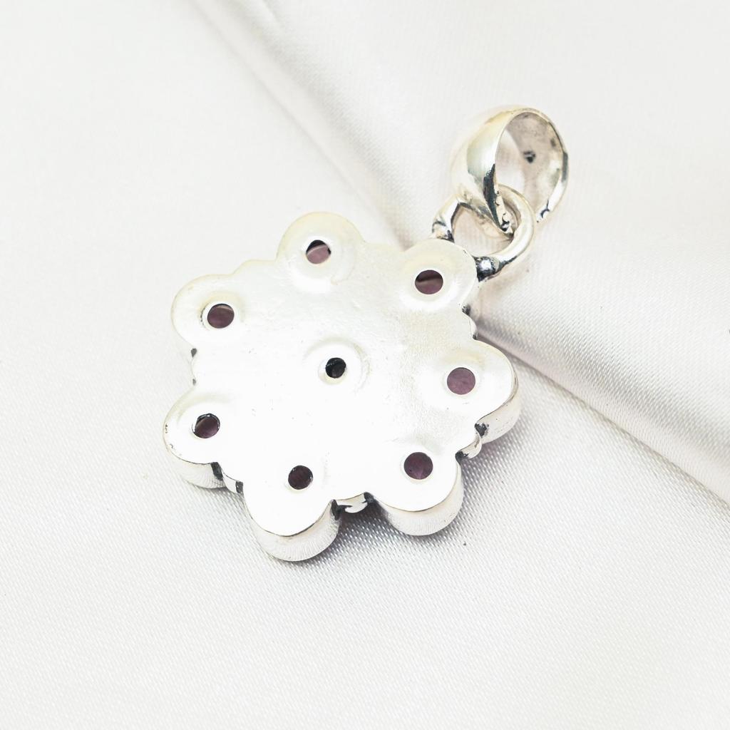 Подвеска с розовым кунцитом, драгоценный камень, кулон из стерлингового серебра 925 пробы, ювелирное изделие ручной работы, кулон с камнем по дате рождения, подарок для него