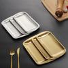 Rectangular Non-Stick Bread Cake Baking Tray  Stainless Steel Cookie Cooking Pan Steamed Sausage Dishes Fruit Grill Fish Plate