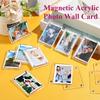 5/10 Acrylic Refrigerator Magnetic Photo Frames, Double-sided Photo Refrigerator Magnetic Photo Frames, Photo Clips