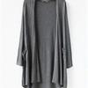 2023 Summer Women Midi Long Cardigan Jacket Casual Pocket Ir