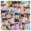50 Movies Nezha Devil Child Sea Doodle Stickers Creative Anime Stickers Water Cup Mobile Waterproof Decorative Stickers