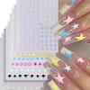 Звездные наклейки для ногтей для женщин 3D самоклеящиеся наклейки для нейл-арта DIY украшение для нейл-арта звездные наклейки для ногтей для женщины