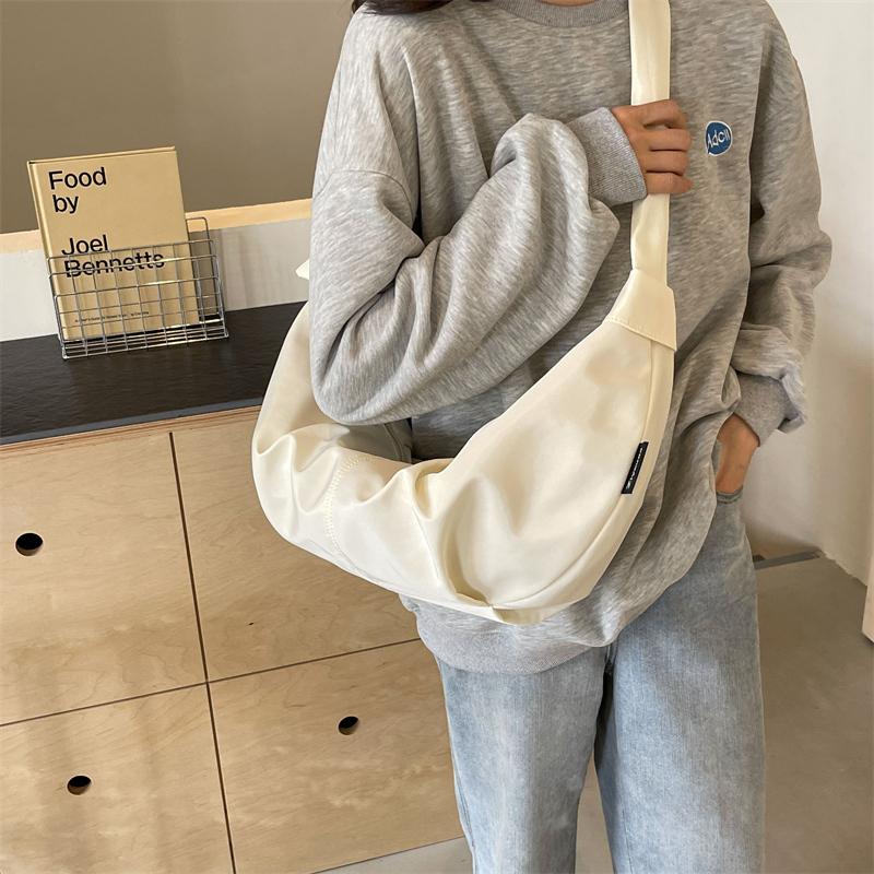 Dumpling Bag Women's Pleated Shoulder Tote Bag Commuter Crossbody Bag