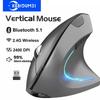 Dual Mode 2.4G Wireless Mouse Bluetooth 5.1 Mouse 2400 DPI Silent Mouse Rechargeable Mice for Laptop Desktop