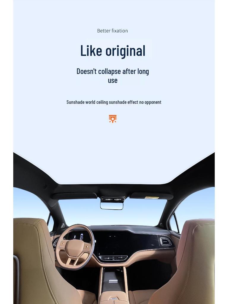Feifan 23 Model F7 Radar Sunroof Ice Crystal Sunshade: Heat Insulation & Privacy Board.