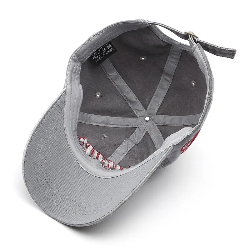 Унисекс хлопковая бейсболка Весна/Лето Винтажная стирка с вышивкой Алфавит ALWAYS - Дизайн Snapback в стиле Hip-Hop