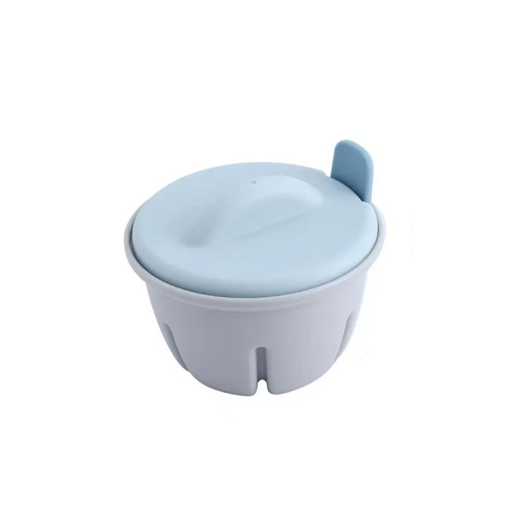 2 Piece 1/2 Cavity Kitchen Microwave Egg Cooker Heat-resistant Egg Poaching Cup Breakfast