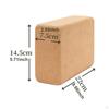 Cork Yoga Block Exercise Assistive Equipment Wooden Accessory for Fitness Home Gym