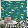 Cute Cartoon Dinosaurs Pattern Pattern Wall Hanging Tapestry Decorative Tapestry Home Decor for Bedroom and Living Room
